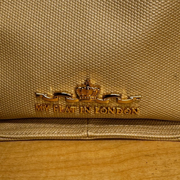 Brighton My Flat In London Royceton Jeweled Gold Shoulder Tote Bag - Picture 7 of 12